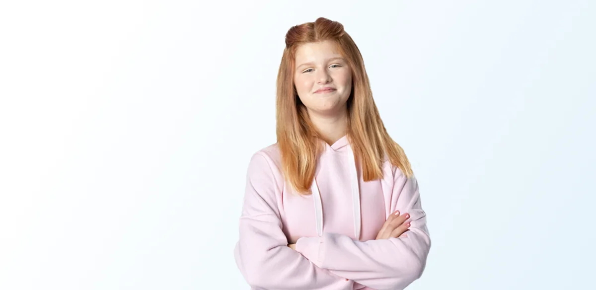 girl smiling